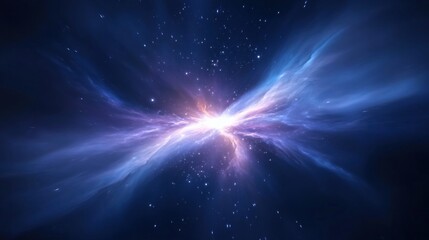 Fototapeta premium stunning cosmic explosion in deep space with vibrant colors and swirling gases