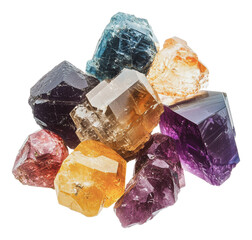 PNG Vibrant natural crystals and minerals set