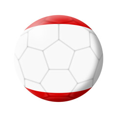 Obraz premium Tahiti soccer ball football with clipping path