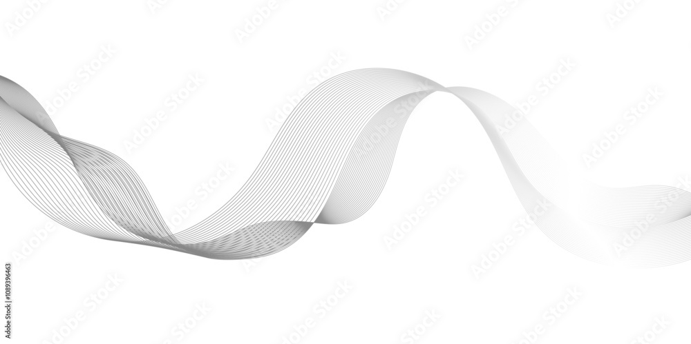Poster abstract glowing wave line background, flowing dots particles wave pattern, abstract white gradient 