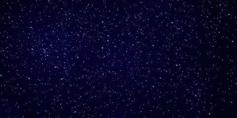 Fototapeta premium In a deep shade of indigo, a million twinkling lights create a mesmerizing pattern of starlight, echoing the rhythms of the universe, starry night sky, celestial rhythm