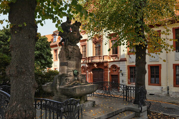 Skatbrunnen, Altenburg, Landkreises Altenburger Land, Sachsen, Deutschland