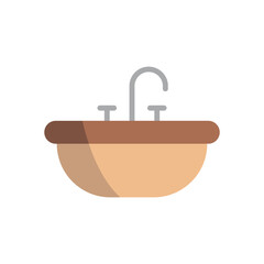 Sink icon features clean lines and elegance, enhancing any digital concept.