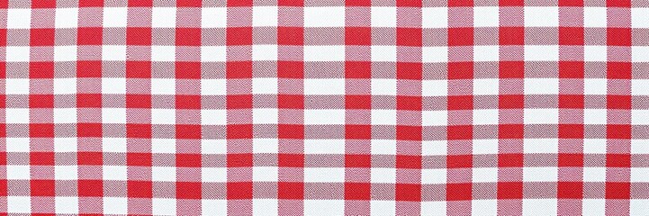 Red and white checkered cotton fabric with blue denim stripes, red and white checkered, textile pattern