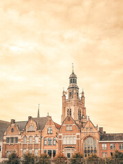 Traditional Cathedral building in Roeselare, Belgium
