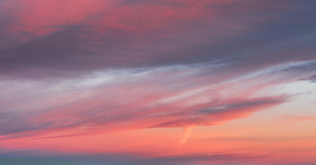 Cloudy sky over Dolomites, background.