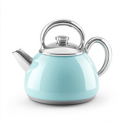 Fototapeta premium Blue Kettle Isolated