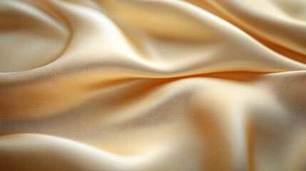 Obraz premium Golden silk fabric with elegant folds and luxurious soft texture