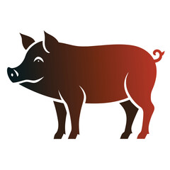 Vector Illustration of Pig Logo Icon