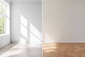 Obraz premium bright and airy interior with natural light and minimalistic design