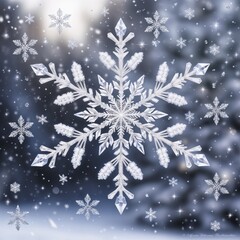 snowflakes in Christmas decoration