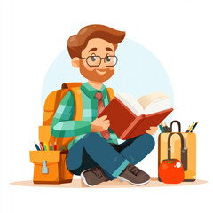 Male Teacher Isolated