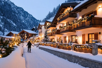 Fototapeta premium Val Di Sole In Winter