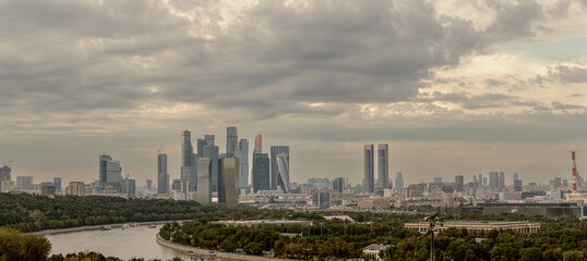 Fototapeta premium Moscow City Business Center, a panorama of the capital's skyscrapers