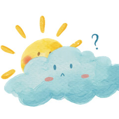 watercolor cloud cloudy