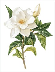 Obraz premium Watercolor Gardenias