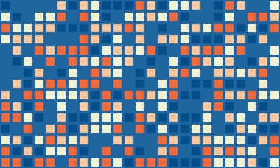 Minimalist grid design with ornate details and bright colours. Perfect for textile, cover art, or background use, adding structured beauty to projects.