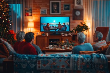 Nostalgic Family Gathering on World Television Day Celebrating Unity and Shared Experiences