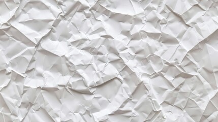 Crumbled white paper texture


