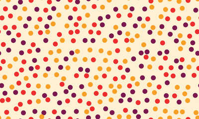 Abstract polka dot pattern with geometric circles, perfect for seamless textile prints, wallpaper, or modern poster backgrounds. A trendy and creative vector design.