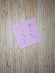 Message on post-it 