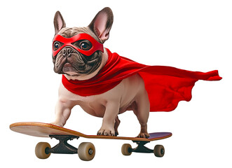 French bulldog superhero