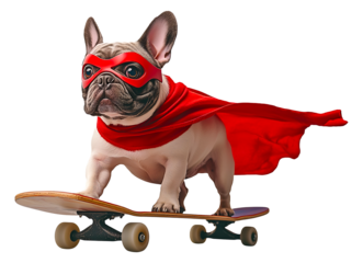 French bulldog superhero
