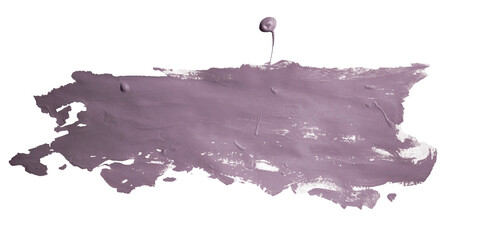 Paint stain isolated on a transparent background.