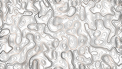 Imaginary mountain elevation map lines background illustration vector. Topography and geography map grid abstract backdrop.