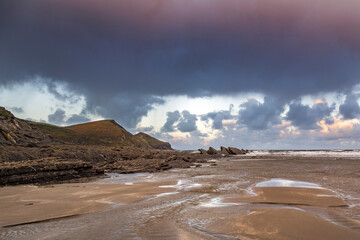 Crackington Haven autumn dawn light