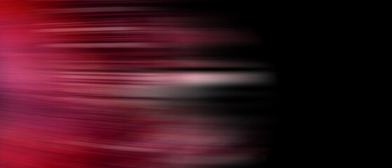 Black and red wide modern abstract technology background with glowing high-speed and movement