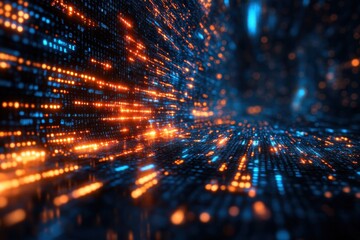 Fototapeta premium Programming code abstract technology background of software developer and Computer script