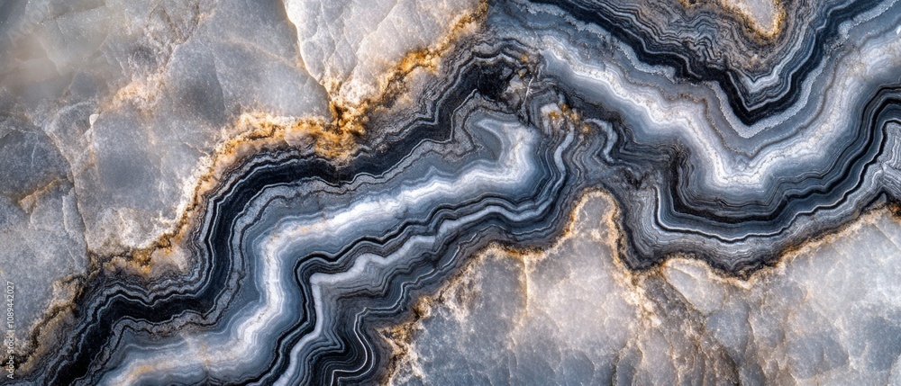 Poster beautiful abstract background of natural stone with unique patterns and colors, highlighting the mys