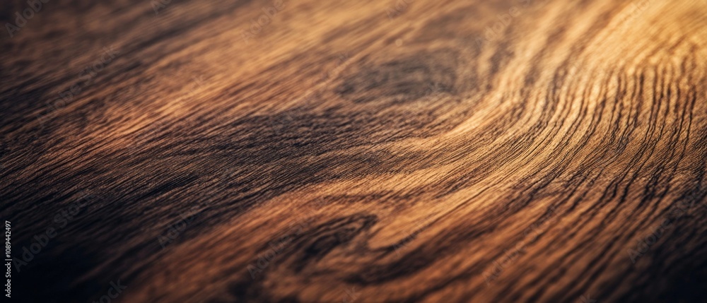 Poster close-up view of beautifully grained wooden surface displaying rich colors and intricate patterns su