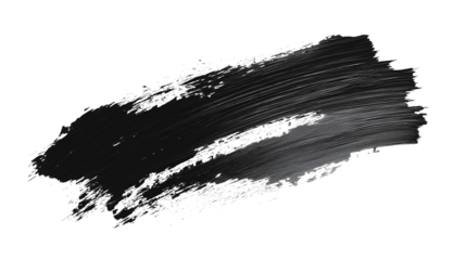 Clay or charcoal face mask stroke isolated on white