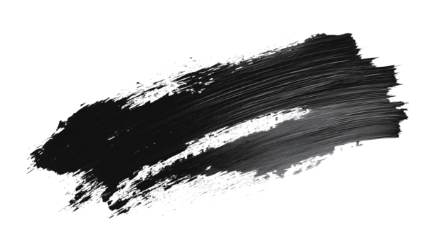 Clay or charcoal face mask stroke isolated on white