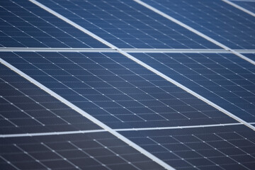 Detail einer Solaranlage