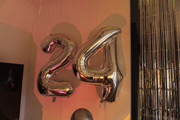 24th Birthday Balloons