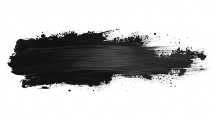 Clay or charcoal face mask stroke isolated on white