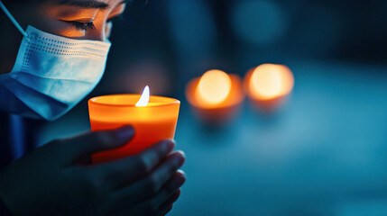 Candlelight Reflection and Contemplation during Vigil