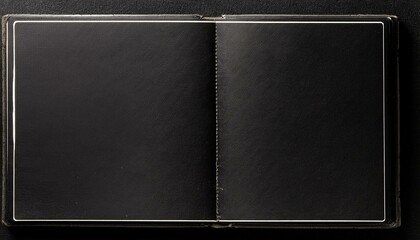 black paper texture page of the old photo album
