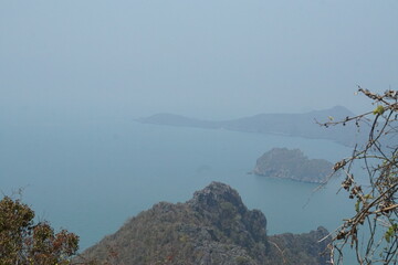 Tranquil seascape view coastal region nature photography serene environment elevated perspective escapism concept
