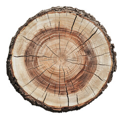 Fototapeta premium PNG Close-up of a tree trunk in nature