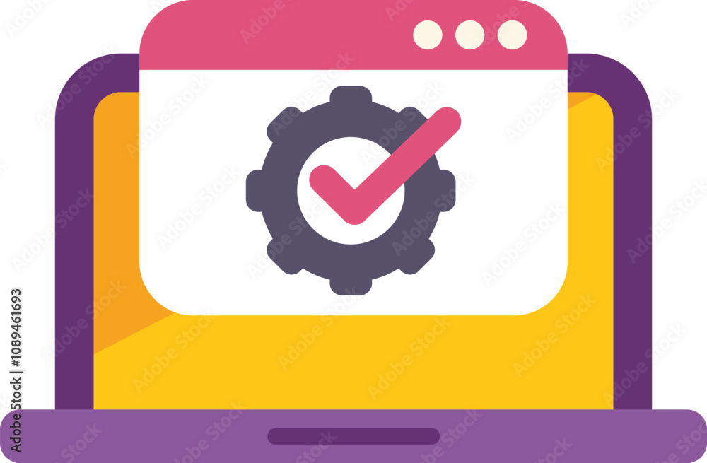 Poster website configuration is showing a successful update with a gear icon displaying a check mark symbol