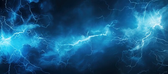 Fototapeta premium electric blue lightning hole vortex and smoke effect background 19