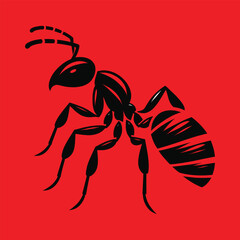 ant silhouette vector