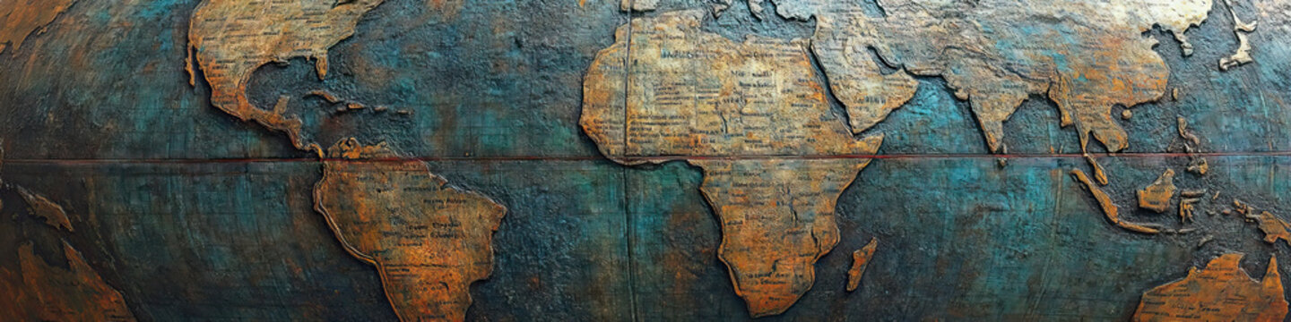 A globe, its surface covered in unmarked latitude and longitude lines, presents a challenge for any mapmaker.