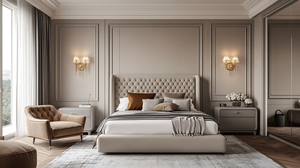 Warm and Cozy Interior Design Collection: Modern Bedrooms, Rustic Living Spaces, Minimalist Nursery, and Stylish Urban Lofts with Natural Light, Wooden Accents, Soft Textures, and Relaxing Ambiance