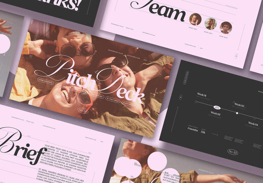 Pitch Deck in Nostalgic Style