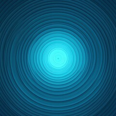 Abstract Blue Concentric Circles Design Pattern
